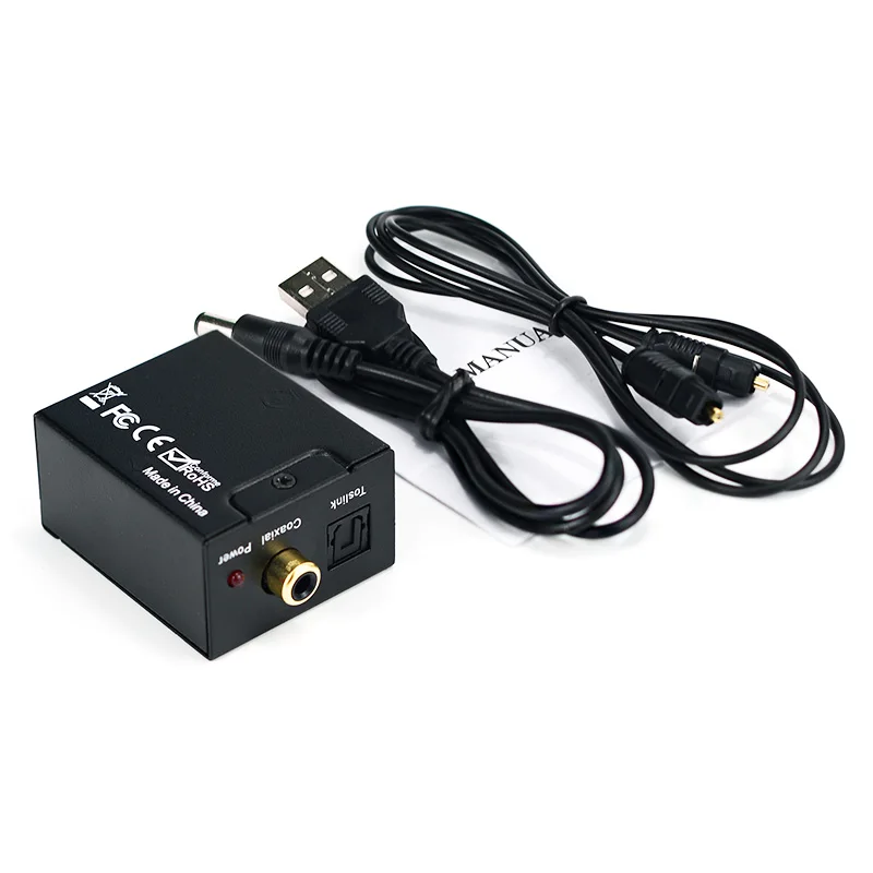 2017 Newest 3.5mm Digital Coaxial Toslink Optical to Analog L/R RCA Audio Converter Adapter High Quality
2017 Newest 3.5mm Digital Coaxial Toslink Optical to Analog L/R RCA Audio Converter Adapter High Quality