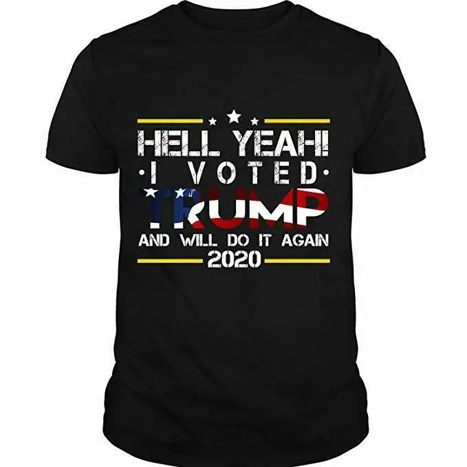 I Voted Trump And Will Do It Again T Shirt, Donald Trump 2020 Tee S-3XL Funny Shipping new Many Classic Quality High t-shirt top
I Voted Trump And Will Do It Again T Shirt, Donald Trump 2020 Tee S-3XL Funny Shipping new Many Classic Quality High t-shirt top