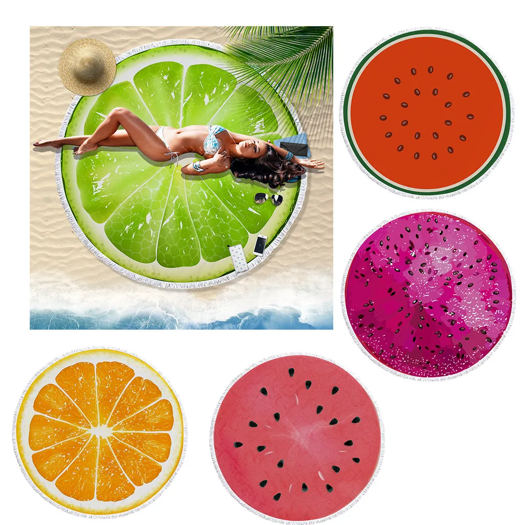 3D Color Circle Yoga Mat Large Round Beach Blanket With Tassel Simulation fruit watermelon pattern beach towel tapestry new 410
3D Color Circle Yoga Mat Large Round Beach Blanket With Tassel Simulation fruit watermelon pattern beach towel tapestry new 410