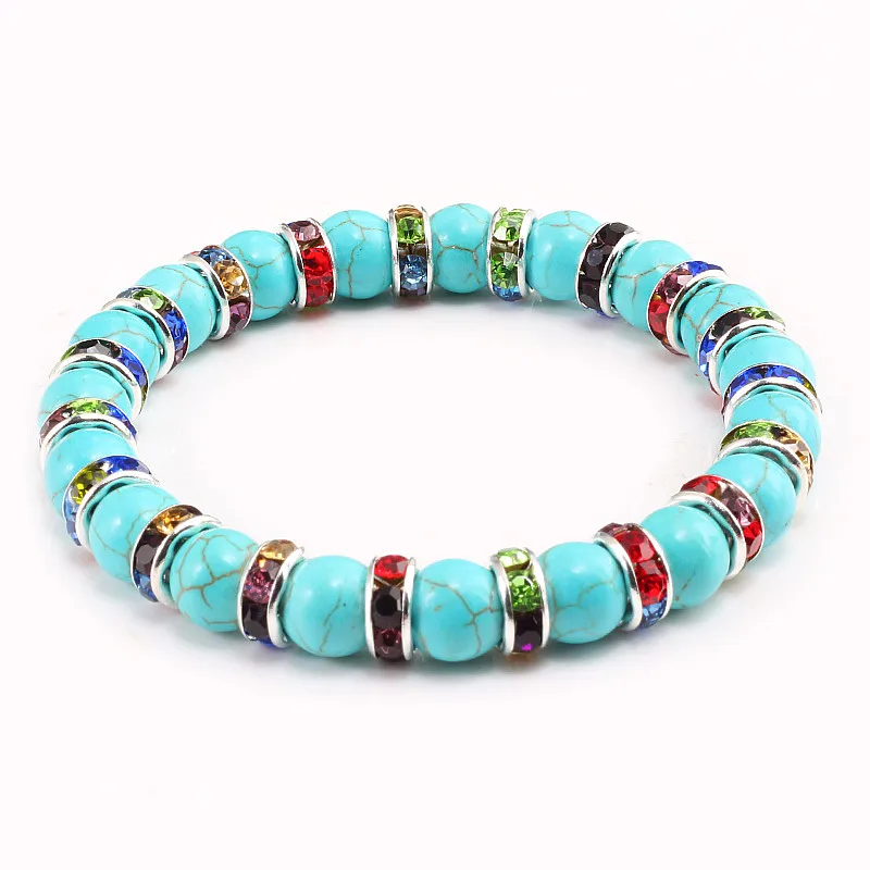 High Quality Natural Blue Turquoises Stone Charms Bracelets For Women Men Jewelry Buddha Prayer Chakra Beaded Strand Bracelet
High Quality Natural Blue Turquoises Stone Charms Bracelets For Women Men Jewelry Buddha Prayer Chakra Beaded Strand Bracelet