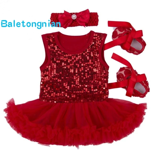 Newborn Baby Gift Set Sequin Infant Princess Suits Girl Party Clothes Kids Lace Tutu Romper Headband Shoes 3pcs Baptism Sets A07
Newborn Baby Gift Set Sequin Infant Princess Suits Girl Party Clothes Kids Lace Tutu Romper Headband Shoes 3pcs Baptism Sets A07