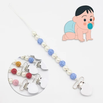 Baby Pacifier Clips Infant Pacifier Chain Baby Soother Toddler Kids Chew Toys Baby Shower Gifts