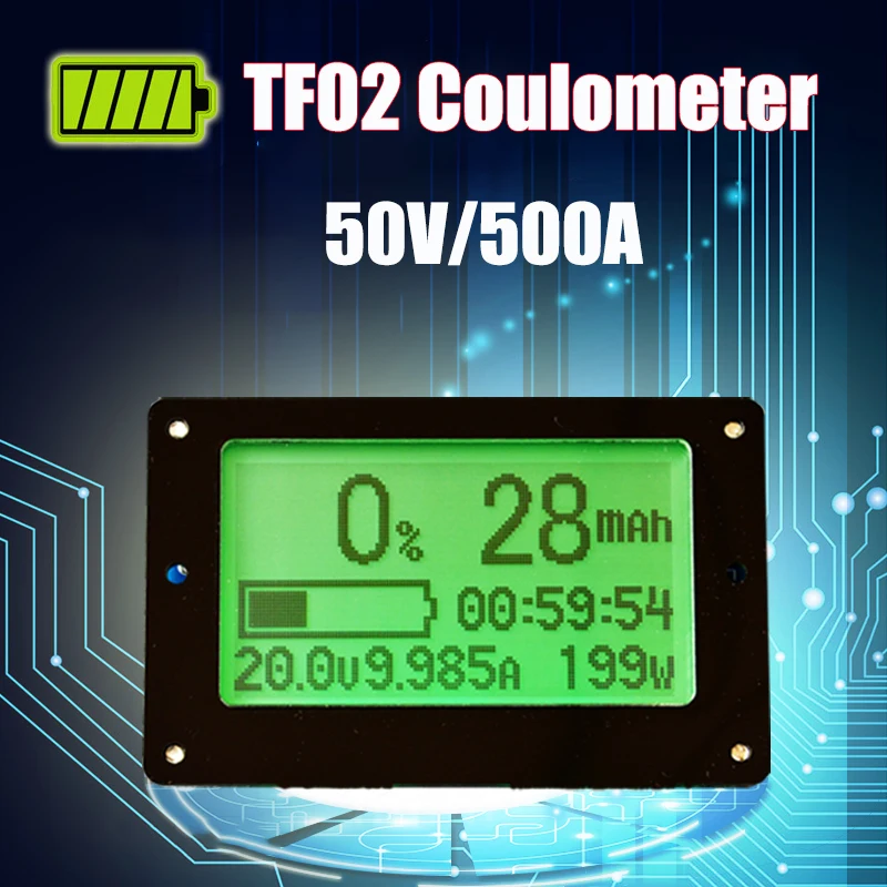 50V 500A Universal Battery Capacity Tester Voltage Current Display Coulometer Coulomb Counter RV Dedicated 
50V 500A Universal Battery Capacity Tester Voltage Current Display Coulometer Coulomb Counter RV Dedicated