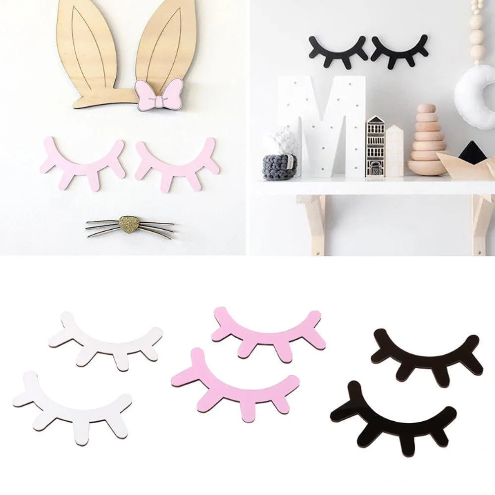2pcs Cartoon 3D Sleepy Eyelash Closed Eye Wood Wall Sticker Bedroom Room Living Room Decor Art DIY Wooden
2pcs Cartoon 3D Sleepy Eyelash Closed Eye Wood Wall Sticker Bedroom Room Living Room Decor Art DIY Wooden