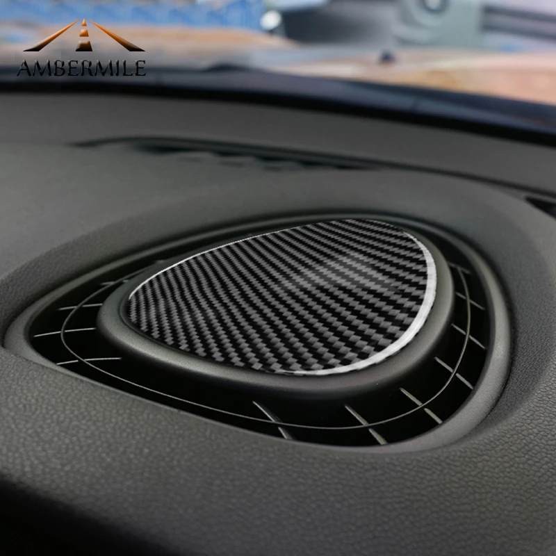 AMBERMILE Carbon Fiber Car Console Air Outlet Vent Cover Stickers Interior Trim for Mini Cooper JCW One F56 F55 F54 Accessories
AMBERMILE Carbon Fiber Car Console Air Outlet Vent Cover Stickers Interior Trim for Mini Cooper JCW One F56 F55 F54 Accessories