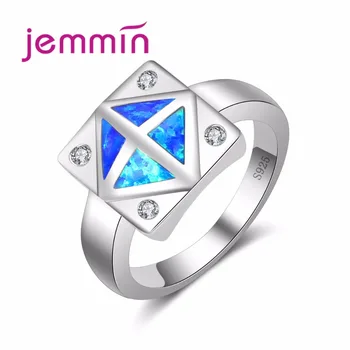 Square Blue Fire Opal Ring 925 Sterling Silver Wedding Rings For Women Bague Femme Fashion Jewelry Gift
Square Blue Fire Opal Ring 925 Sterling Silver Wedding Rings For Women Bague Femme Fashion Jewelry Gift