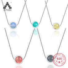 High Quality Strawberry Crystal Pendant Necklace 925 Sterling Silver Simple Fashion Short Necklaces Lovers Cute Gift
High Quality Strawberry Crystal Pendant Necklace 925 Sterling Silver Simple Fashion Short Necklaces Lovers Cute Gift