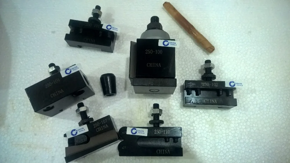 12" quick change tool post set 1pc Piston type locking tool post 250-100+5pcs lathe tool holder
12" quick change tool post set 1pc Piston type locking tool post 250-100+5pcs lathe tool holder