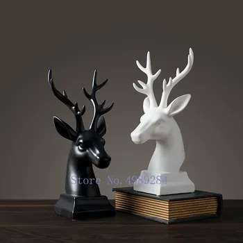 Nordic Creative ceramics deer Deer head Sculpture decoration Modern home living room desktop decoration accessories
Nordic Creative ceramics deer Deer head Sculpture decoration Modern home living room desktop decoration accessories