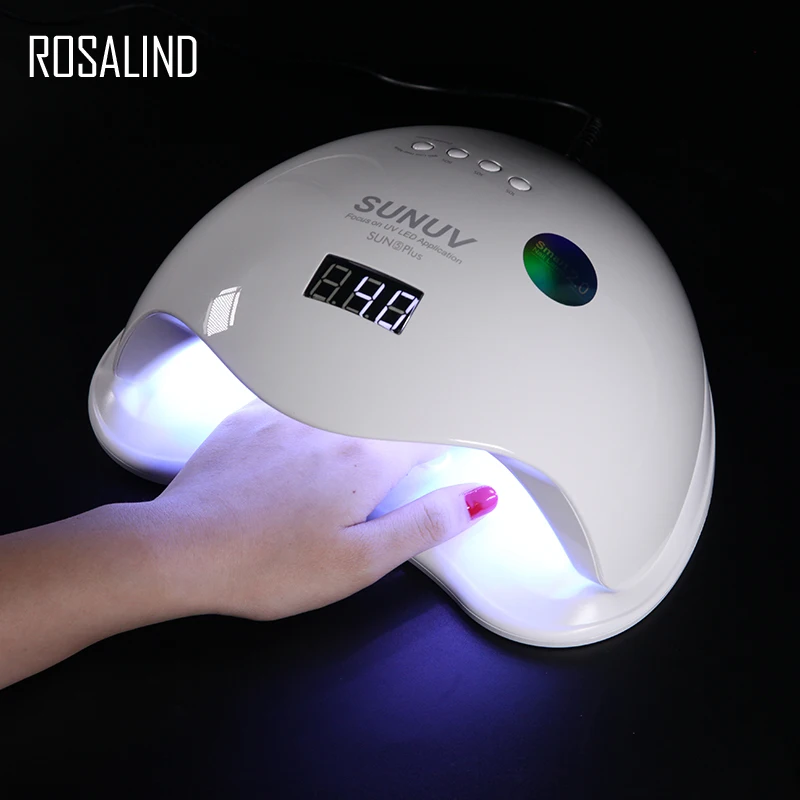 Фото ROSALIND UV LED lamp 48w Nail Dryer for gel varnish all manicure material tools SUN5Plus Light Ice nail | Красота и здоровье