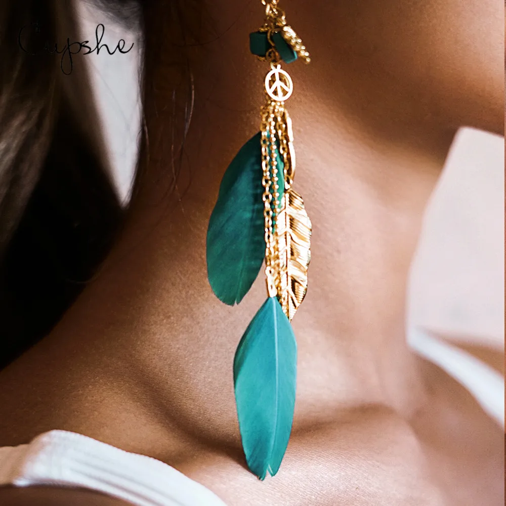 CUPSHE Vintage Tassel Feathers Dangle Earring Piercings Bohemia Long Chains 2019 Fashion Ears Ethnic Jewelry Accessories
CUPSHE Vintage Tassel Feathers Dangle Earring Piercings Bohemia Long Chains 2019 Fashion Ears Ethnic Jewelry Accessories