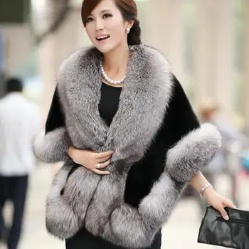 Noble Women Solid Artificial Fur Cape Faux Fox Fur Wrap Winter Warm Echarpes One Size Chal Pashmina Female Elegant Mantilla
Noble Women Solid Artificial Fur Cape Faux Fox Fur Wrap Winter Warm Echarpes One Size Chal Pashmina Female Elegant Mantilla