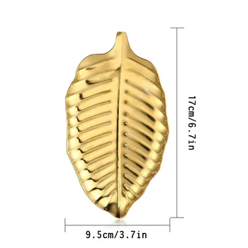 Stainless Steel Towel Trays, Golden Leaf Jewelry Bowl Dish, Muti-Function Cosmetic Organizer Towel Trays for Trinket Ring, Can
Stainless Steel Towel Trays, Golden Leaf Jewelry Bowl Dish, Muti-Function Cosmetic Organizer Towel Trays for Trinket Ring, Can