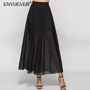 Enyuever Chiffon Boho Skirt Women Summer Casual Party Slit High Waist Bohemian Rokken Sexy Black Long Skirt Saias Jupe Femme
Enyuever Chiffon Boho Skirt Women Summer Casual Party Slit High Waist Bohemian Rokken Sexy Black Long Skirt Saias Jupe Femme