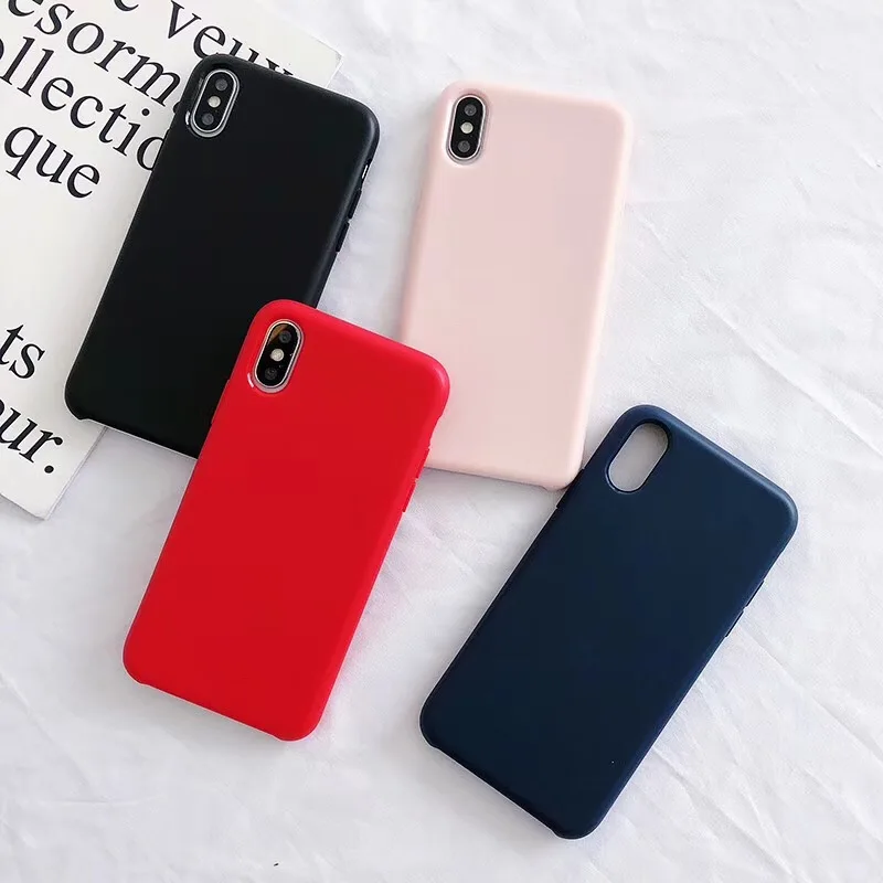 New sleek minimalist soft silicone solid color bare case for iphone XS XR MAX 6 6s 7 8 plus half pack thick back cover Fundas
New sleek minimalist soft silicone solid color bare case for iphone XS XR MAX 6 6s 7 8 plus half pack thick back cover Fundas
