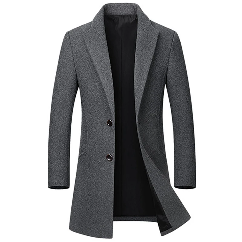 High Quality Winter Wool Jackets Men Wool Blends Casual Slim Outwear Black Wool Coat Men casaco masculino Long Trench Coat
High Quality Winter Wool Jackets Men Wool Blends Casual Slim Outwear Black Wool Coat Men casaco masculino Long Trench Coat