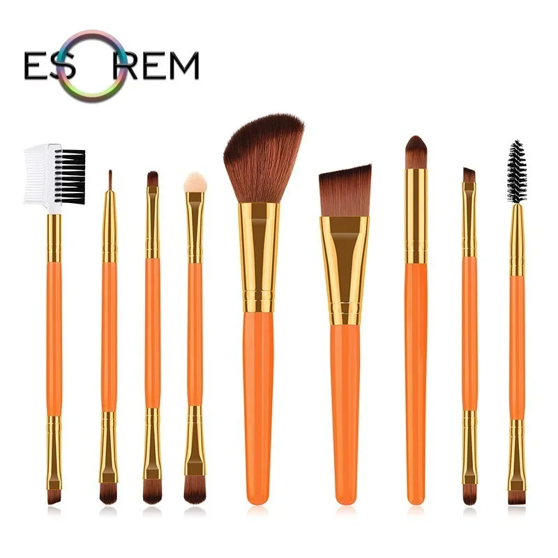 ESOREM 9pcs Pure Colour Cosmetic Brush Set Convenient Dual Makeup Brush Sponge Eyelash Brush Stippling Pinceaux Maquillage 70109
ESOREM 9pcs Pure Colour Cosmetic Brush Set Convenient Dual Makeup Brush Sponge Eyelash Brush Stippling Pinceaux Maquillage 70109