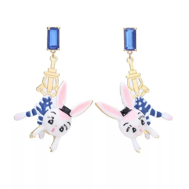 2018 Amybaby Handmade fashion Designer Enamel Glaze Cute Blue Stone Striped Rabbit No Piercing Stud Earring Jewelry For Party
2018 Amybaby Handmade fashion Designer Enamel Glaze Cute Blue Stone Striped Rabbit No Piercing Stud Earring Jewelry For Party