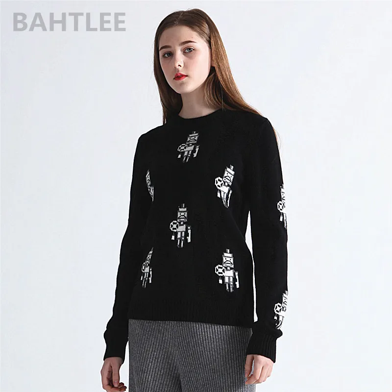 BAHTLEE осенне-зимний женский пуловер из мериносовой шерсти с защитой от катышков