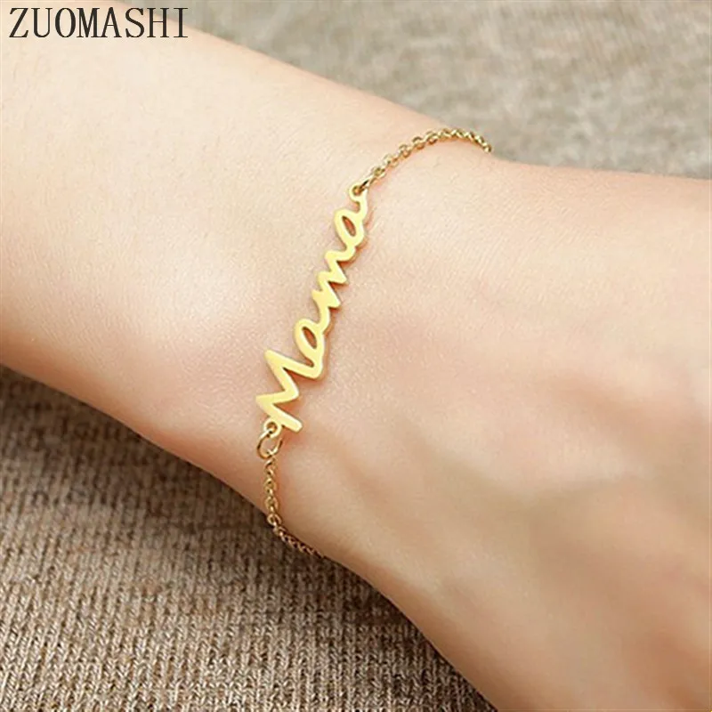 New Fashion "Mama" Charm Bracelet Stainless Steel Mama Chain Link Bracelet Mother Jewelry Mama Gift Mother's Day Gift New Mom
New Fashion "Mama" Charm Bracelet Stainless Steel Mama Chain Link Bracelet Mother Jewelry Mama Gift Mother's Day Gift New Mom