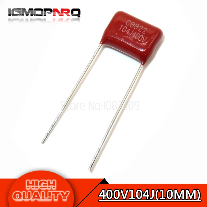 10PCS 400V104J Pitch 10mm 0.1UF 100NF 400V 104 igmopnrq CBB Polypropylene film capacitor new
10PCS 400V104J Pitch 10mm 0.1UF 100NF 400V 104 igmopnrq CBB Polypropylene film capacitor new