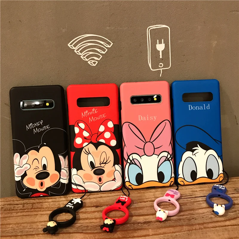 Sam S10 minnie Case, Daisy Mickey Donald Soft back phone cover for Samsung Galaxy S9 plus S8 Note8 note 9 Cute cover + strap
Sam S10 minnie Case, Daisy Mickey Donald Soft back phone cover for Samsung Galaxy S9 plus S8 Note8 note 9 Cute cover + strap