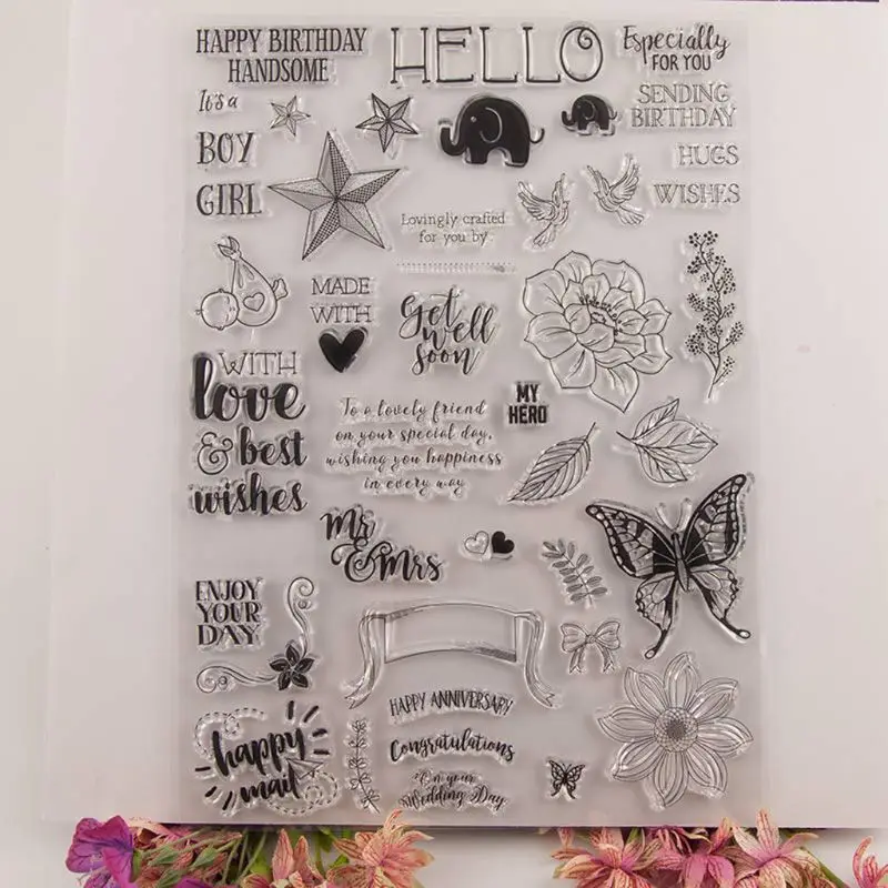 Newest Butterfly Silicone Clear Stamp Cling Seal DIY Scrapbook Embossing Album Decor Nov-6B
Newest Butterfly Silicone Clear Stamp Cling Seal DIY Scrapbook Embossing Album Decor Nov-6B