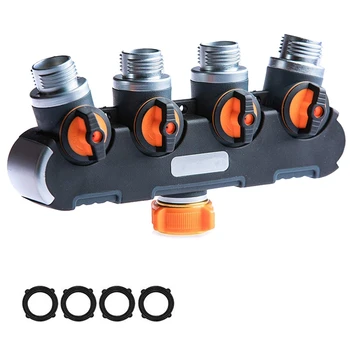 4 Way Hose Splitter,Garden Hose Splitter,Easy To Open Hose Connector 4 Way With 4 Rubber Washers ,Outdoor Faucet, Drip Irrigat
4 Way Hose Splitter,Garden Hose Splitter,Easy To Open Hose Connector 4 Way With 4 Rubber Washers ,Outdoor Faucet, Drip Irrigat