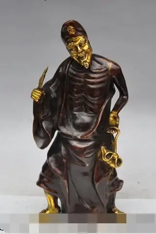 S2674 14" chinese buddhism temple bronze gilt The Mad Monk Buddhist monk buddha statue 
S2674 14" chinese buddhism temple bronze gilt The Mad Monk Buddhist monk buddha statue