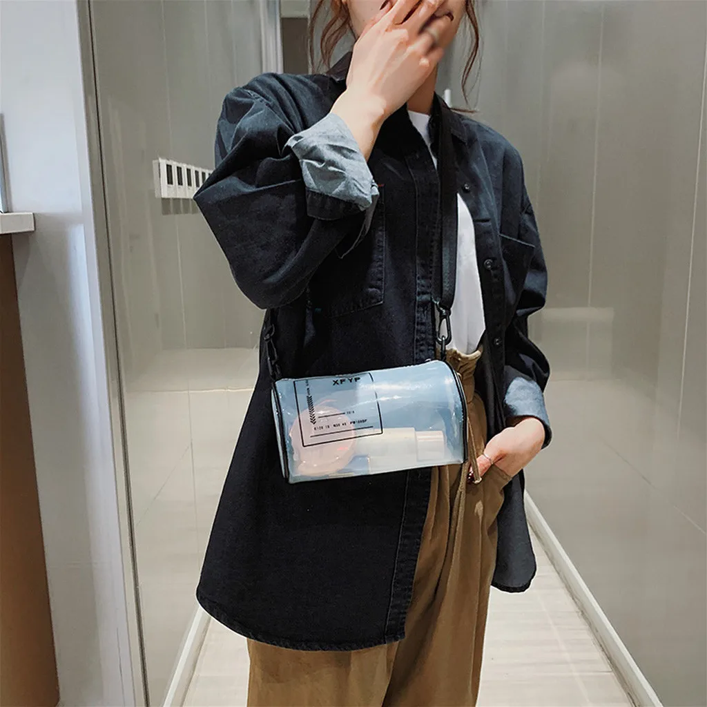 New Brand Women 's Handbags Laser Korean Style Bags Transparent Shoulder Bags Jelly Candy Strap Clear Women Bag Messenger Bag
New Brand Women 's Handbags Laser Korean Style Bags Transparent Shoulder Bags Jelly Candy Strap Clear Women Bag Messenger Bag
