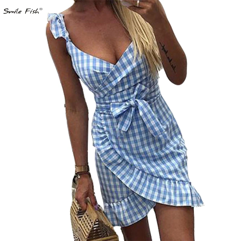 Summer Red Plaid 2019 New Dress Vintage Beach Boho Dress Streetwear Ruffles Spaghetti Strap V-Neck Sexy Party Women Dress M0476
Summer Red Plaid 2019 New Dress Vintage Beach Boho Dress Streetwear Ruffles Spaghetti Strap V-Neck Sexy Party Women Dress M0476