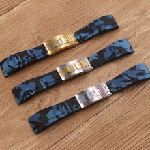 Watch Accessories Waterproof Camo Rubber Silicone Strap 20mm Strap Wristband Strap Mens Watch Band
Watch Accessories Waterproof Camo Rubber Silicone Strap 20mm Strap Wristband Strap Mens Watch Band