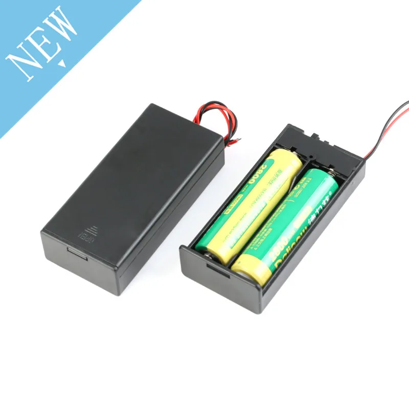 2*18650 Battery Box Case Holder Series Battery Storage Box Switch&Cover DC Plug For 2x18650 DIY Batteries Holder
2*18650 Battery Box Case Holder Series Battery Storage Box Switch&Cover DC Plug For 2x18650 DIY Batteries Holder