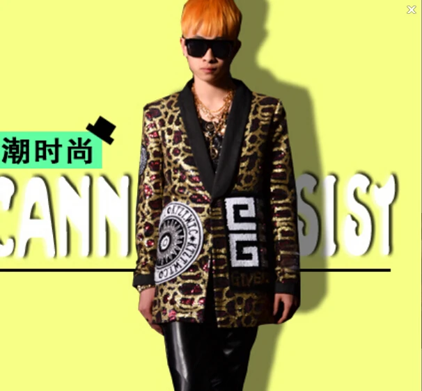S-4XL ! 2019 new male singer DJ GD right nightclub bar long Leopard Sequin suit stage costumes men's stage clothing formal dress
S-4XL ! 2019 new male singer DJ GD right nightclub bar long Leopard Sequin suit stage costumes men's stage clothing formal dress
