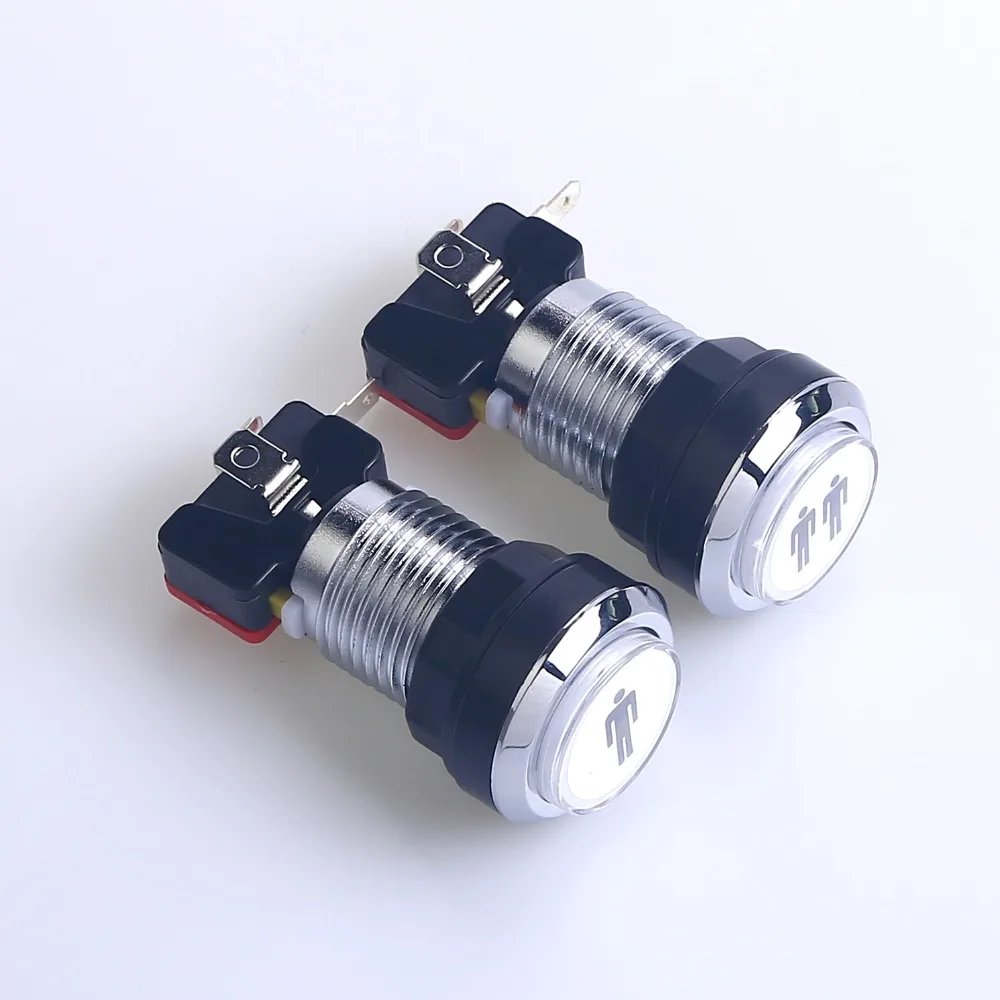 Arcade Chrome Effect Start Button Kit 1P + 2P Player LED Button With Microswitch for Mame Jamma & Arcade Game Machines - White
Arcade Chrome Effect Start Button Kit 1P + 2P Player LED Button With Microswitch for Mame Jamma & Arcade Game Machines - White