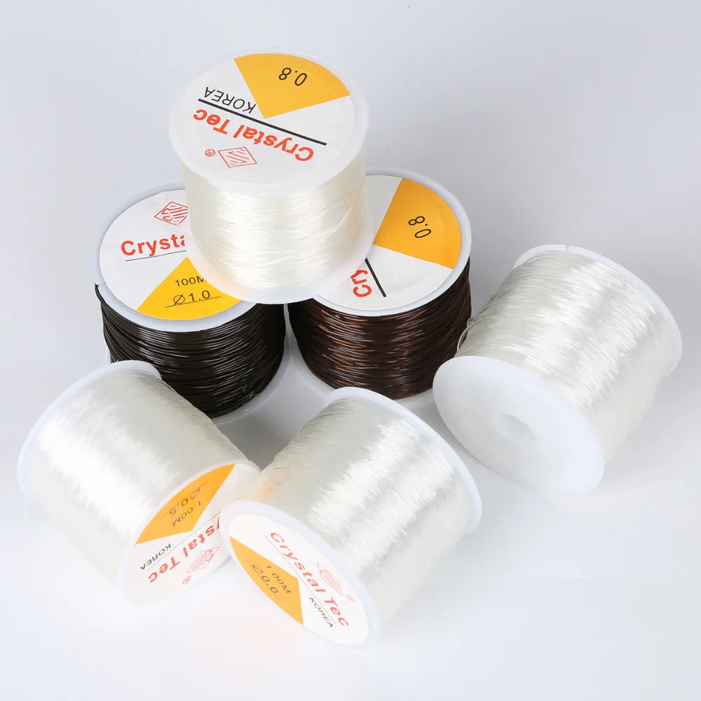 Dia 0.5/0.6/0.8/1.0mm Transparent Crystal Elastic Wire/Cord/String/Thread Korea Round Elastic Line Beading Cord for DIY Jewelry
Dia 0.5/0.6/0.8/1.0mm Transparent Crystal Elastic Wire/Cord/String/Thread Korea Round Elastic Line Beading Cord for DIY Jewelry
