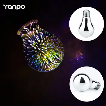 3D Star Silver Glass LED Edison Bulb E27 4W Colourful LED Lamp 220V Retro Filament A60 Fireworks Ball Light for Home Bar party
3D Star Silver Glass LED Edison Bulb E27 4W Colourful LED Lamp 220V Retro Filament A60 Fireworks Ball Light for Home Bar party