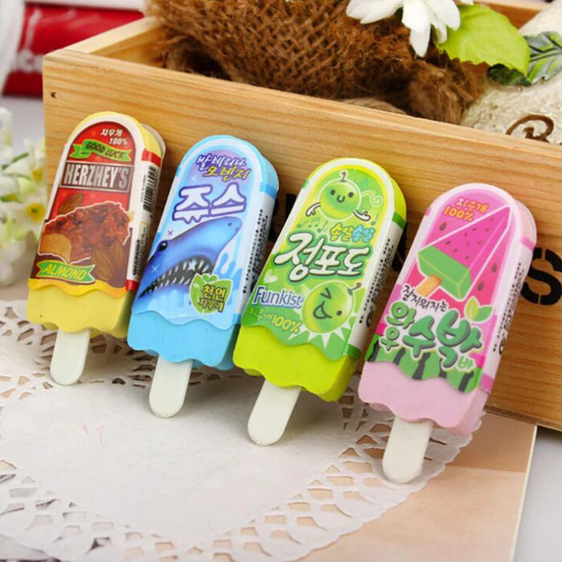 Ice Cream Pencil Rubber Eraser Different Colored Mixed Soft Office Stationery and School Supplies Eraser 1PCS
Ice Cream Pencil Rubber Eraser Different Colored Mixed Soft Office Stationery and School Supplies Eraser 1PCS