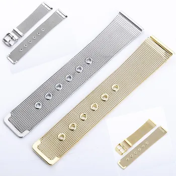 20mm Ultra-thin Mesh Milanese Loop Stainless Steel Bracelet Wrist Watch Pin Buckle Strap Wrist Gold Silver Free Shiping
20mm Ultra-thin Mesh Milanese Loop Stainless Steel Bracelet Wrist Watch Pin Buckle Strap Wrist Gold Silver Free Shiping