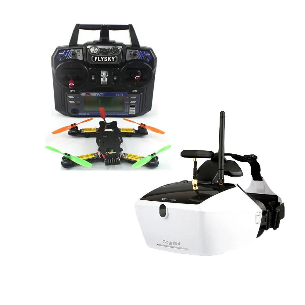 

5.8G 40CH FPV 2.4G 6CH RC Mini Racer Quadcopter Drone Tarot 130 RTF Full Kit TL130H1 Walkera Goggle 4 520TVL Camera F17840-E/F