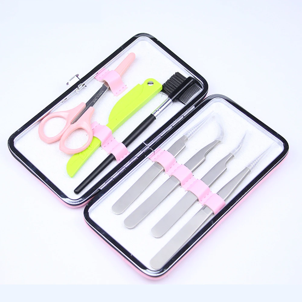 1pc Professional Makeup Tools Bag Pink Tweezers Storage Case for Eyelash Extension PU leather Cosmetic | Красота и здоровье