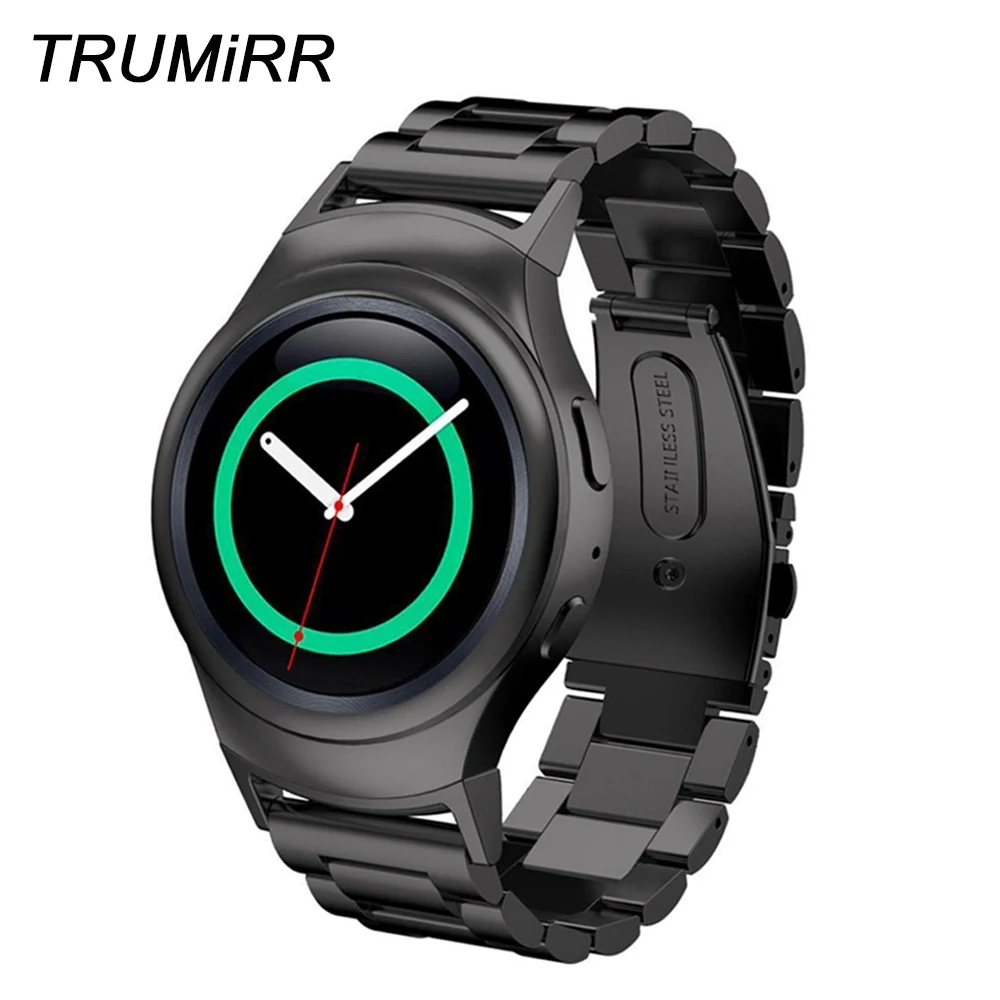 Ремешок для часов из нержавеющей стали с 3 стрелками Samsung Gear S2 SM-R720/R730 складной
