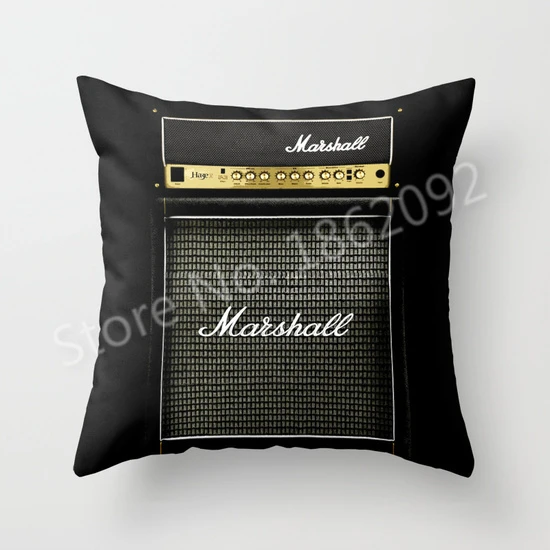 Novelty Marshall AMP Cushion Cover Guitar Eletric Amplifier Throw Pillow Case Black Funny Music Sofa Decor Gifts 18" Two Sides
Novelty Marshall AMP Cushion Cover Guitar Eletric Amplifier Throw Pillow Case Black Funny Music Sofa Decor Gifts 18" Two Sides