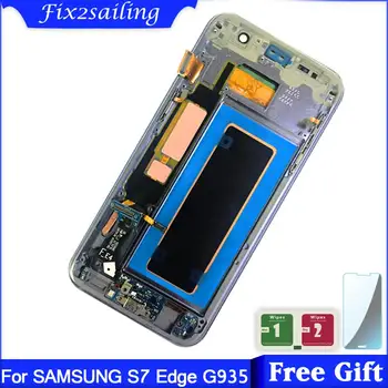 Super Amoled LCDS For SAMSUNG Galaxy s7 edge G935 G935F LCD Display Touch Screen Assembly phone LCD replacement with Frame
Super Amoled LCDS For SAMSUNG Galaxy s7 edge G935 G935F LCD Display Touch Screen Assembly phone LCD replacement with Frame