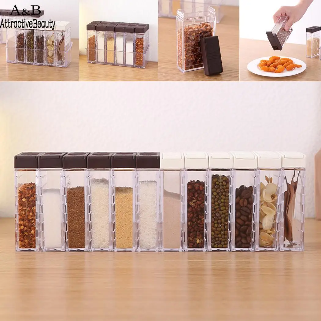 Kitchen Seasoning Bottles Plastic Spice Jar White, Coffee Home Storage Organizer Box
Kitchen Seasoning Bottles Plastic Spice Jar White, Coffee Home Storage Organizer Box