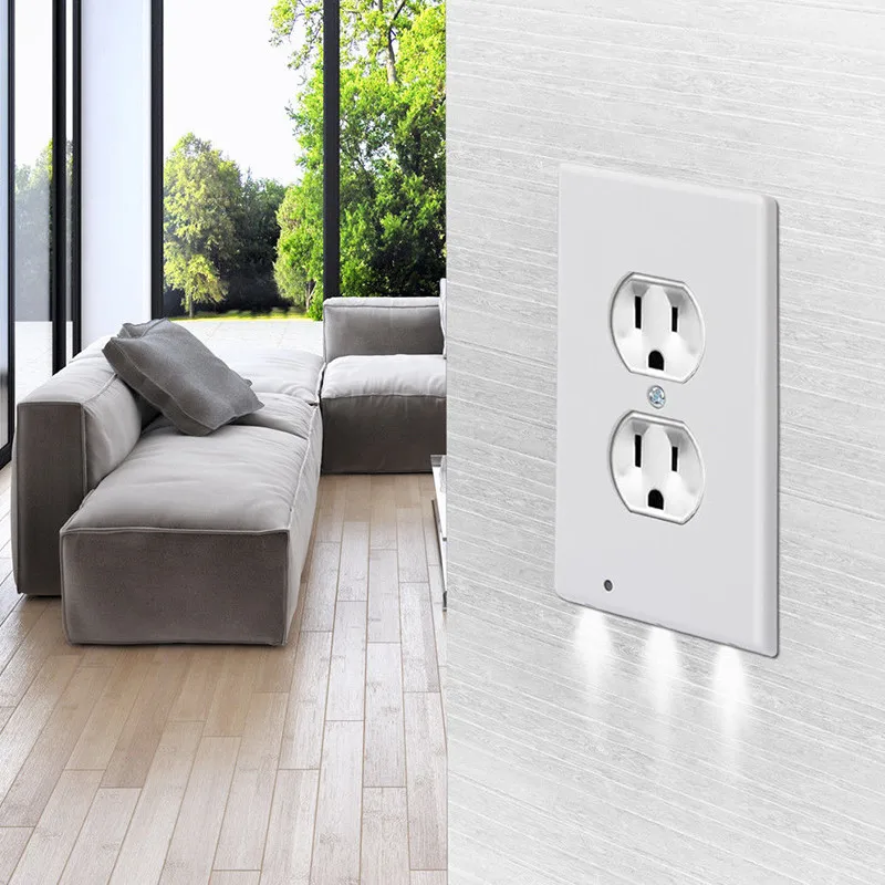 Plug Cover LED Night Light PIR Body Motion Sensor Activated Safety Light Angel Wall Outlet Hallway Bedroom Bathroom Night Lamp
Plug Cover LED Night Light PIR Body Motion Sensor Activated Safety Light Angel Wall Outlet Hallway Bedroom Bathroom Night Lamp