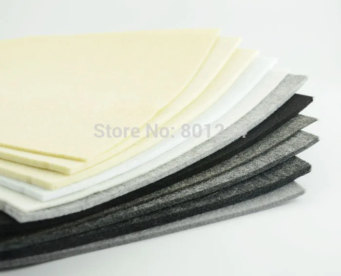 free shipping 11 PCS white black series 30CMX30CM 2MM 4MM 5MM thick Polyester felt fabric pack pre-cut nonwoven DIY Craft Cloth
free shipping 11 PCS white black series 30CMX30CM 2MM 4MM 5MM thick Polyester felt fabric pack pre-cut nonwoven DIY Craft Cloth