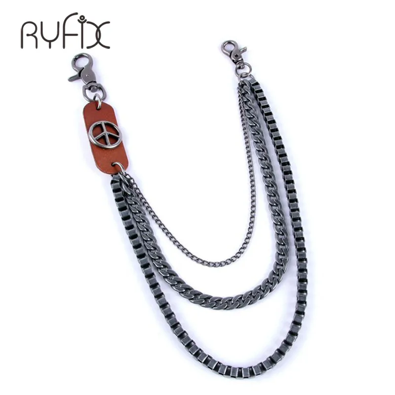 Men's Motorcyle Keychain Jean Biker Wallet Chains Leather Peace sign Shield Charm Rock Punk HipHop Pant Trousers Chain DR26
Men's Motorcyle Keychain Jean Biker Wallet Chains Leather Peace sign Shield Charm Rock Punk HipHop Pant Trousers Chain DR26