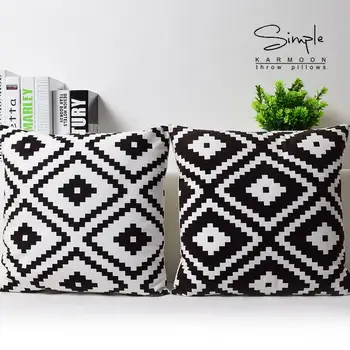 Simple fashion Black White Plaid pillow Geometric Pillow Cushion Linen Pillowcase Home decorative Pillows
Simple fashion Black White Plaid pillow Geometric Pillow Cushion Linen Pillowcase Home decorative Pillows
