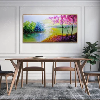 Large Size Hand Painted Pink Color Tree Landscape Oil Painting On Canvas Wall Picture Living Room Bedroom Modern Wall Paintings
Large Size Hand Painted Pink Color Tree Landscape Oil Painting On Canvas Wall Picture Living Room Bedroom Modern Wall Paintings